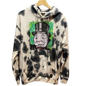 Monopoly pullover tye‎ dye pullover hoodie size medium